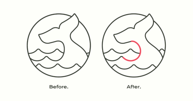 Fixed tail base and wave peak