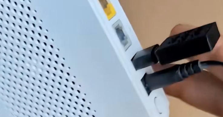 USB power connection on the router