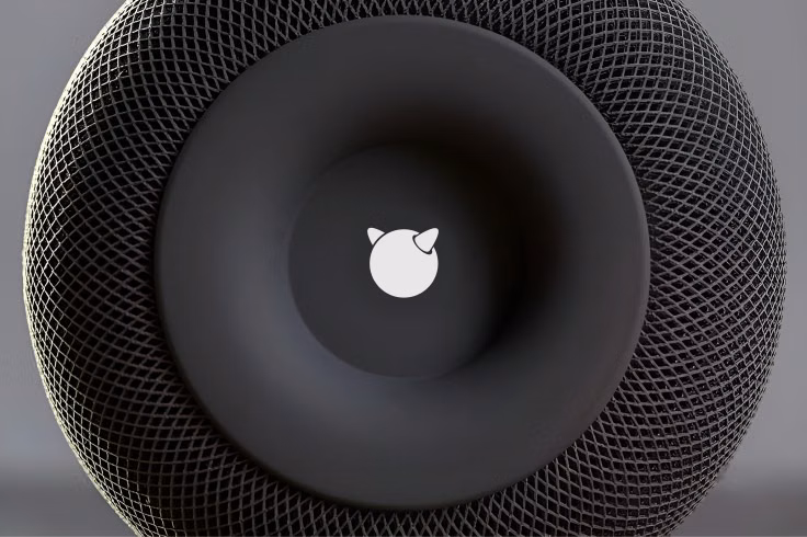 FreeBSD logo fitted cleanly into the circular center of the HomePod