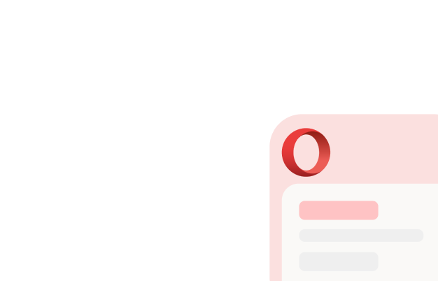 Opera browser onboarding illustration