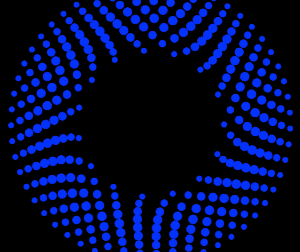 Animated circles from the center to outside v2