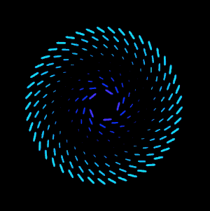 Animated circles from the center to outside v2