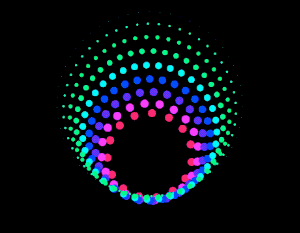 Animated circles from the center to outside v4