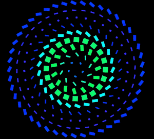 Animated circles from the center to outside v5