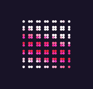 Colored circles dance