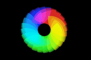 Colored flower