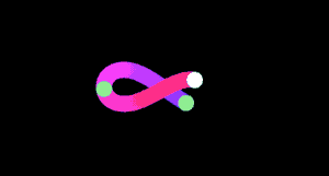 Rainbow infinity sign animated v2