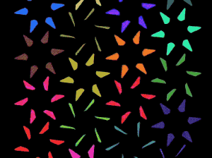 Sold objects with colored background
