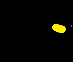 Animated cursor size & color based on moving speed