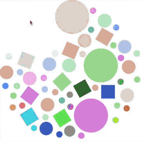 Array of objects animation on click