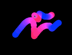 Rainbow drawing sin